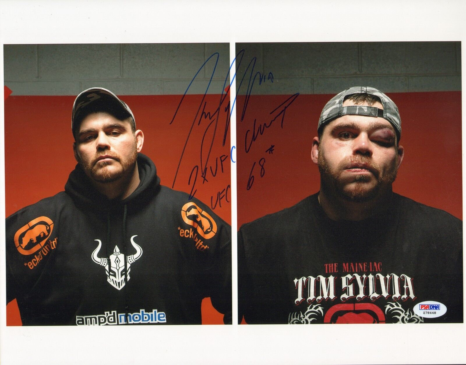 Tim Sylvia Signed 11x14 Photo Poster painting PSA/DNA COA UFC 68 Couture Fight Picture Autograph