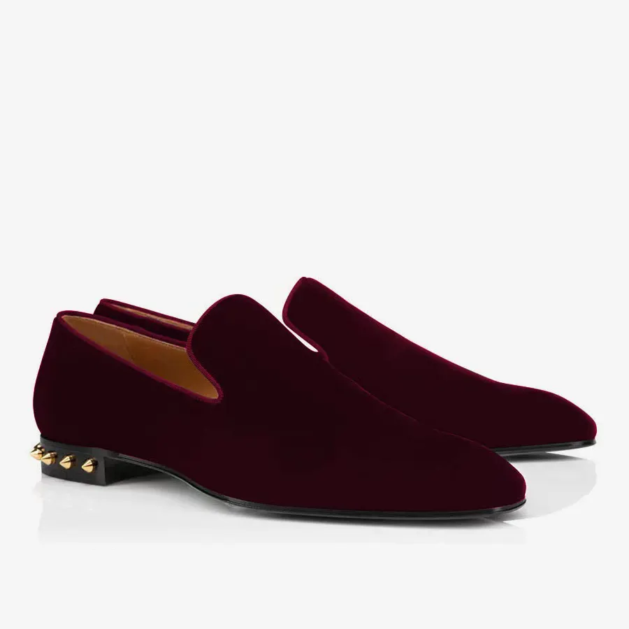 Gentleman's Oxford Shoes Red bottom Classic  Formal Shoes Suede-vocosishoes