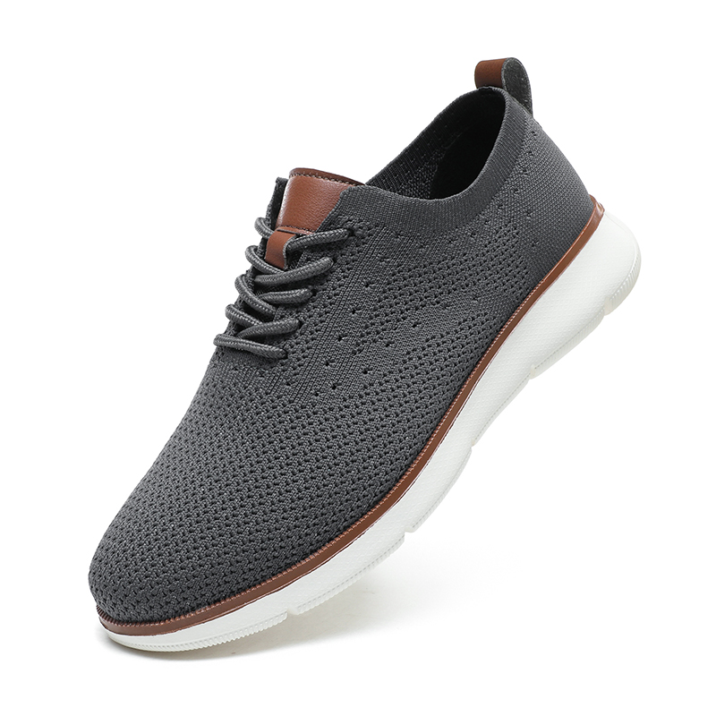 Arkget Shoes | Men's Breathable Knit Lightweight ​​Comfortable Lace-Up Walking Sneakers