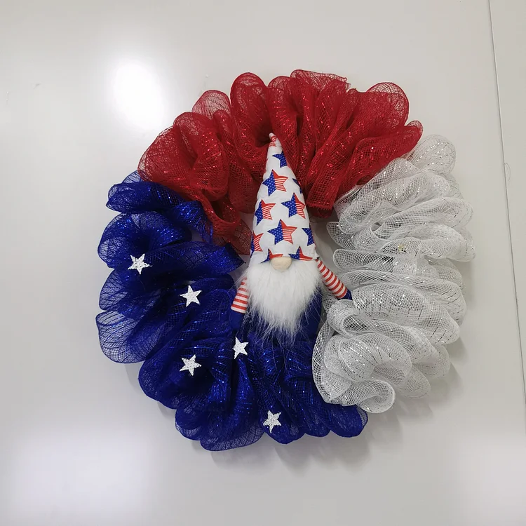 Independence Day Wreath- Gnome Wreath-Annaletters