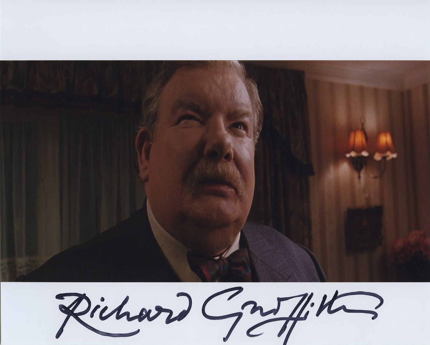 RICHARD GRIFFITHS SIGNED AUTOGRAPHED HARRY POTTER COLOR Photo Poster painting UNCLE VERNON! #4