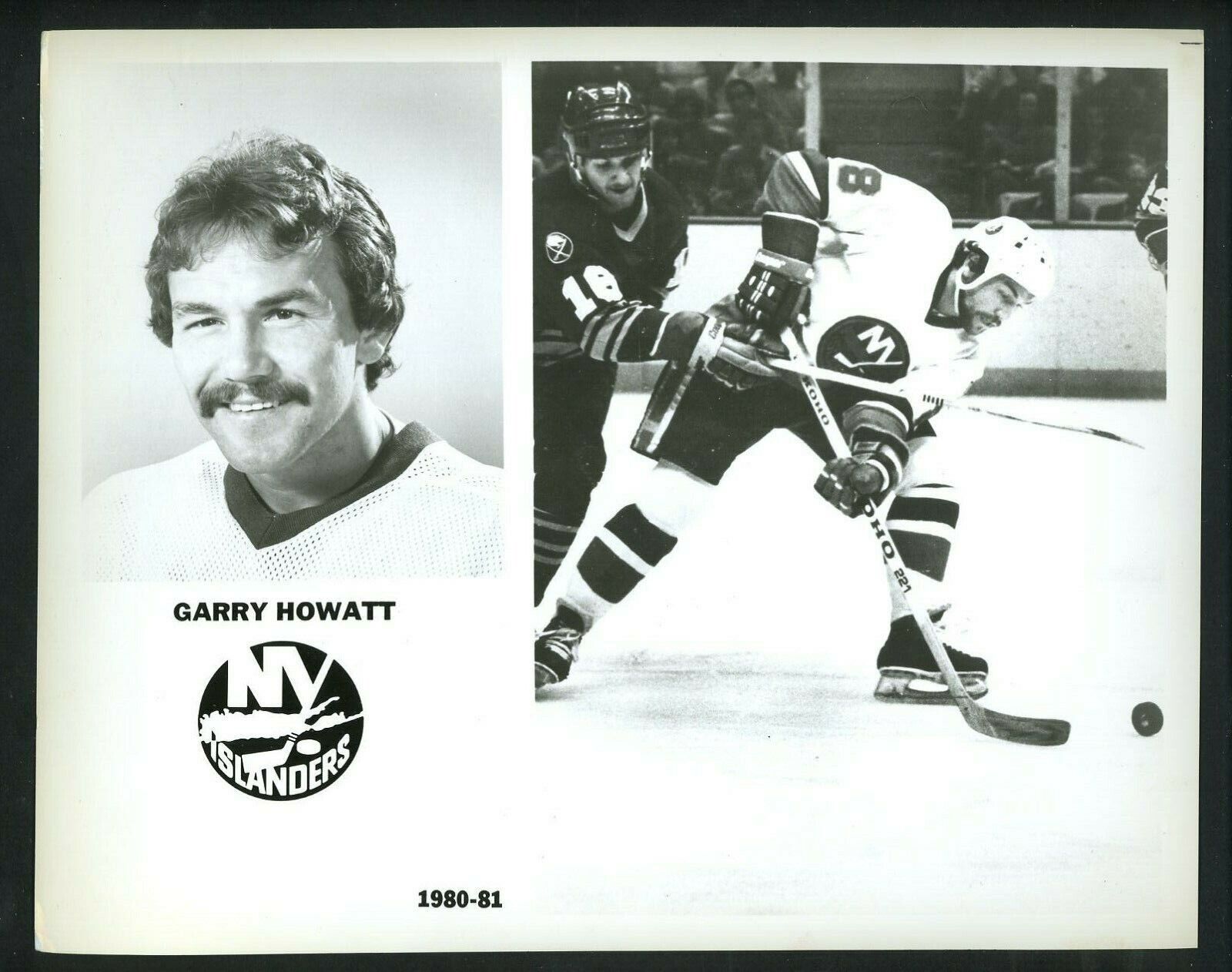 Gary Howatt New York Islanders team issued 1980 Press Photo Poster painting