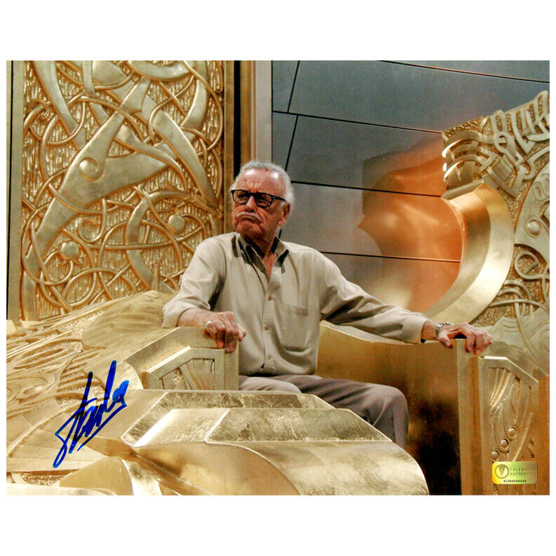 Stan Lee Autographed King of Asgard 8x10 Photo Poster painting