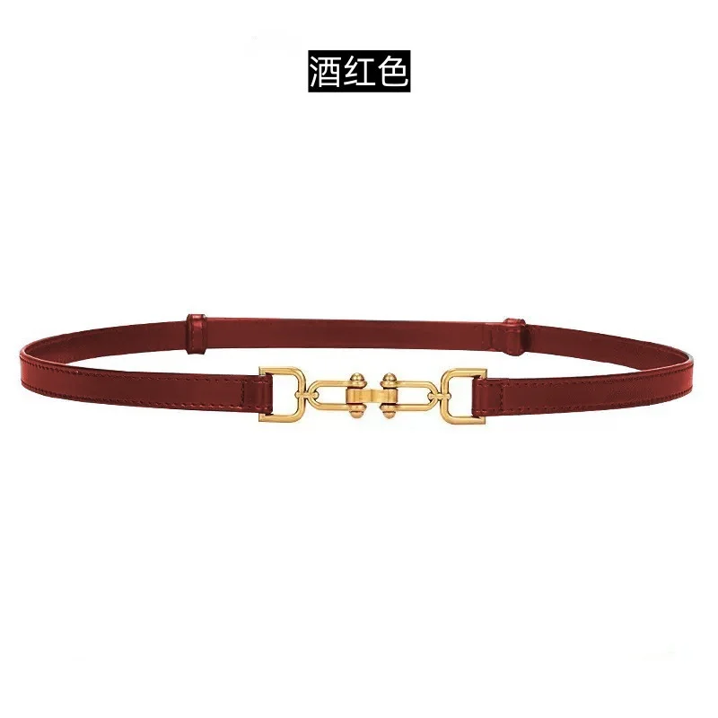 Nigikala Nigikala Women's Delicate High-End Front Buckle With Belt Knitted Dress