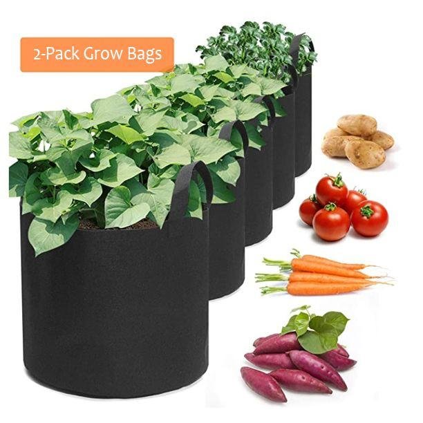 2-Pack Plant Grow Bags