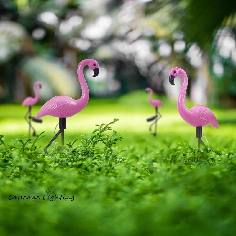 LED Bird Lamp Flamingo Solar Power Ligh