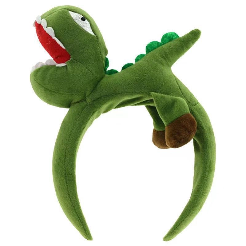 Korean Style Internet Celebrant Cartoon Animal Headband Small Dinosaur Yellow Fish Shark Scream Duck Headband Cute Funny Headband