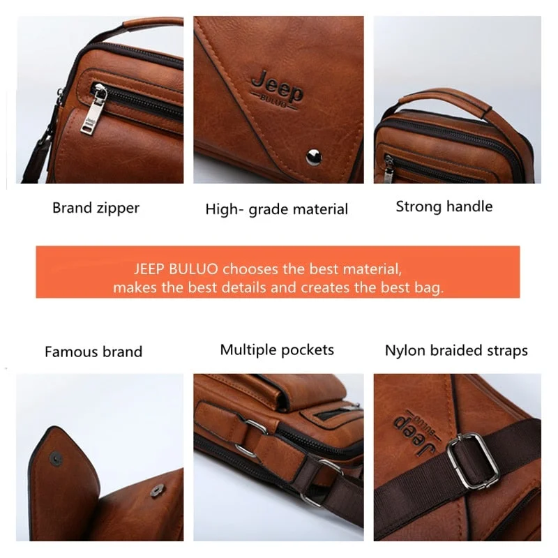 Men Bag Famous Designer Men Shoulder Messenger Bags Split Leather ...