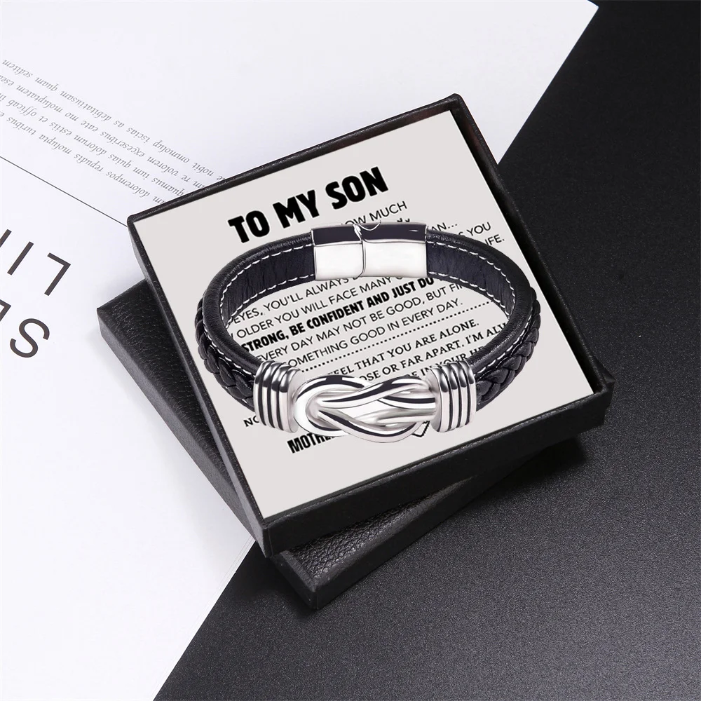 ✨To My Son - Son's Infinity Bracelet Gift Set
