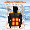 USB Electric Heated Hoodie with 17 Zones Heating Sweatshirt for Men Women Winter