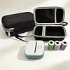 For Memoking Phomemo Label Maker Case Mini Pocket Printer Case Shockproof Sticker Paper Storage Holder Anti-Scratch Nylon Printer Storage Bag for Label Maker/Thermal Paper