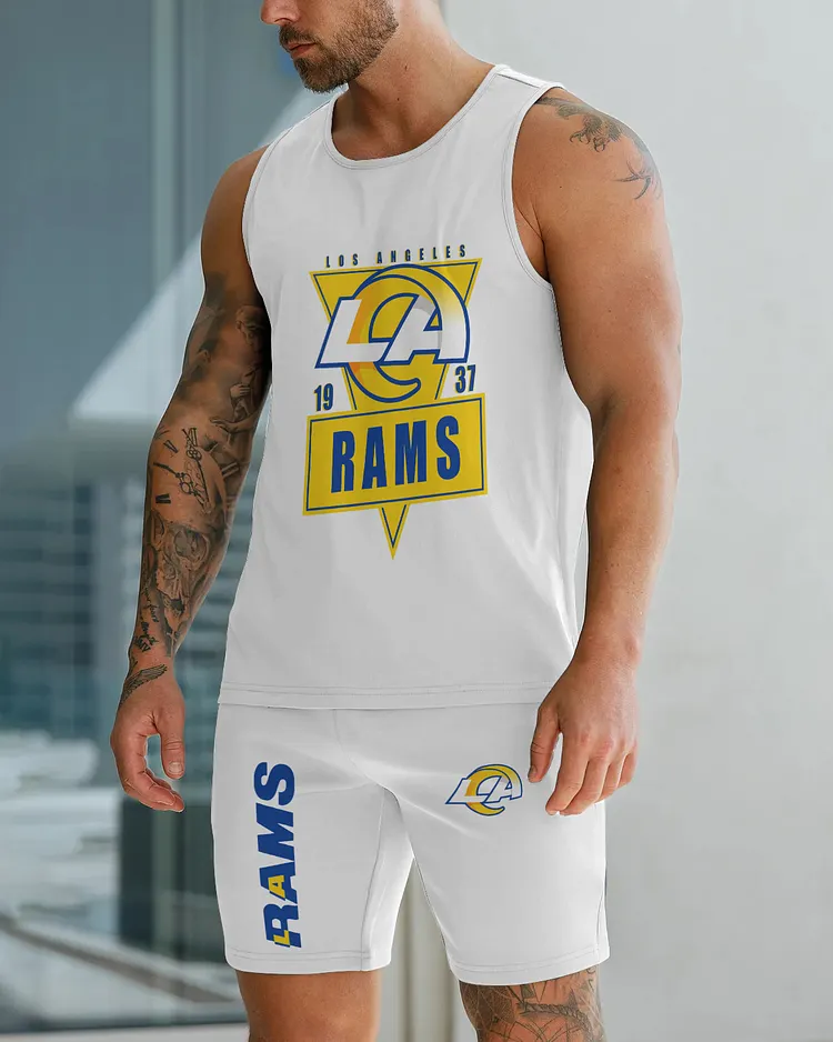 Los Angeles Rams Limited Men's Tank Top And Shorts Set
