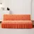 Mymmirical Jacquard Armless Sofa Bed Cover Elastic Cheap Couch Covers for Living Room Washable Removable Slipcovers Folding Settee Case
