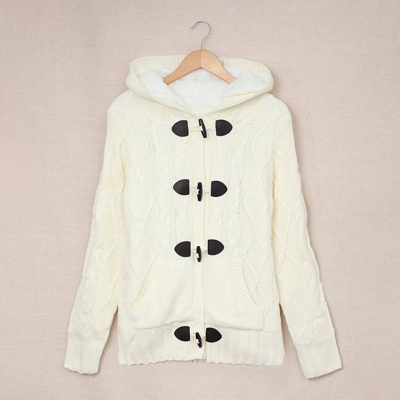  thdmladies Fleece Warm Long-Sleeved Hooded Women’s Sweater thedmladies
