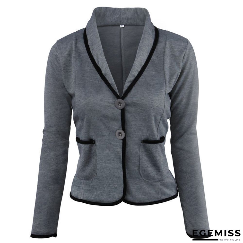 Casual Solid Color Joker Show Thin Suit Temperament Coat Female | EGEMISS