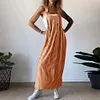 Gioiacombo&trade; Gonna con bretelle casual classica a righe da donna