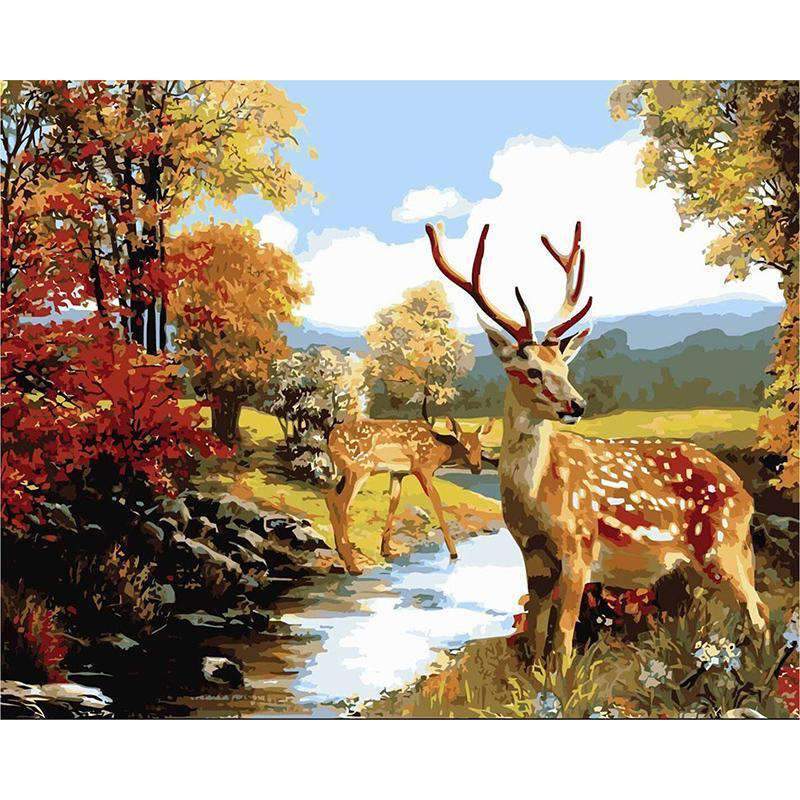 

Sika Deer – Paint By Numbers - 40*50CM, 501 Original