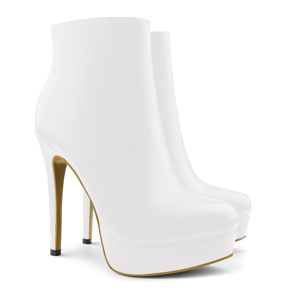 120mm Women's Platform Fashion Bianca Booty Heels-vocosishoes