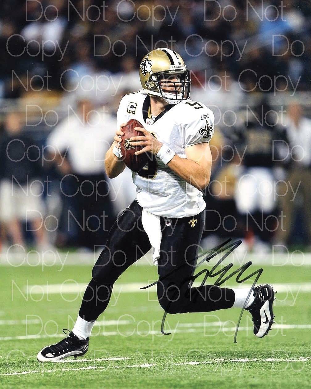 Drew Brees Saints NFL Football signed 8X10 print Photo Poster painting poster autograph RP