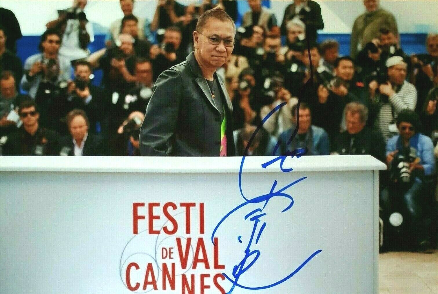 TAKASHI MIIKE In-Person Signed Autographed Photo Poster painting RACC 三池 崇史 First Love Zatoichi