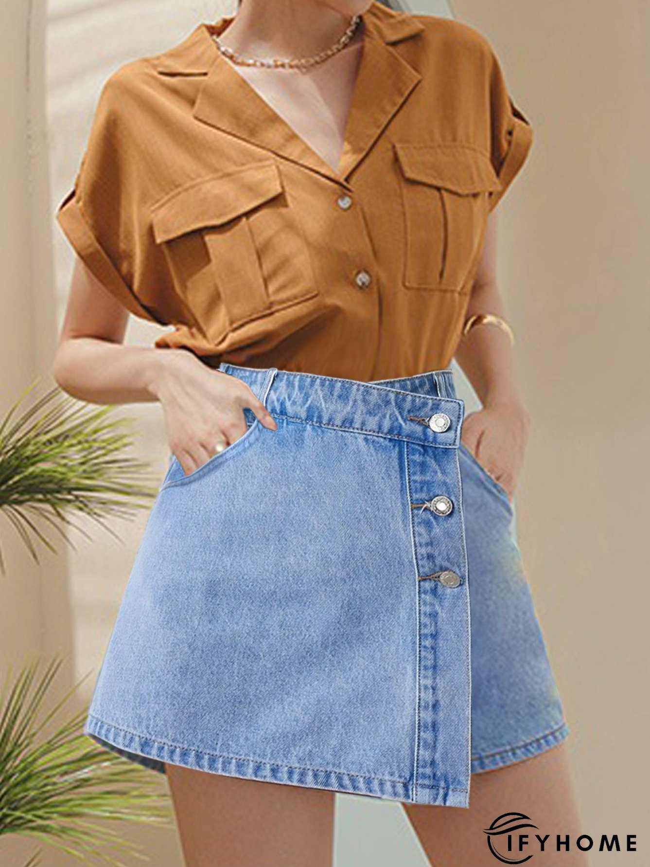 Fashion Slit Women's Denim Shorts | IFYHOME