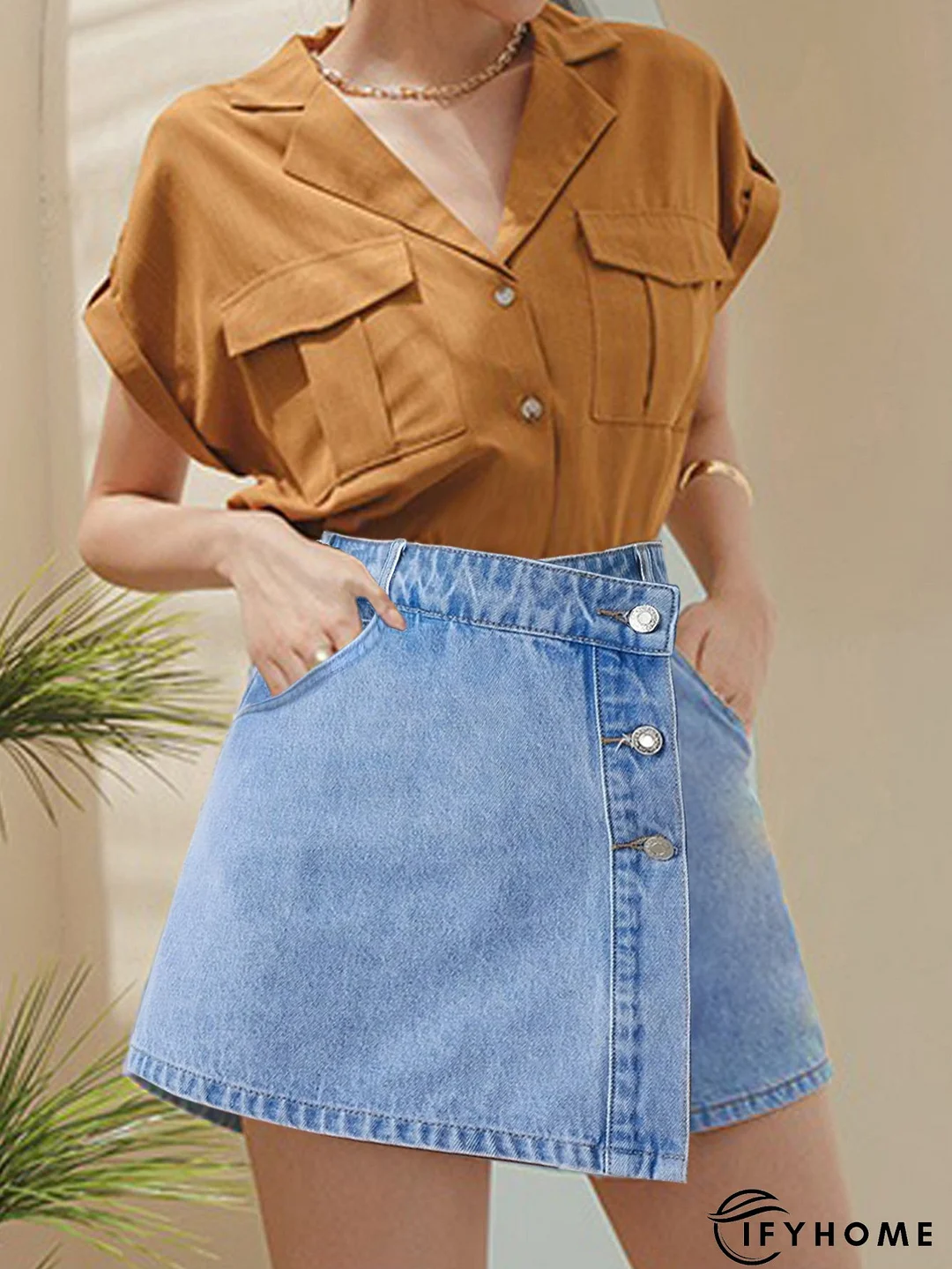 Fashion Slit Women's Denim Shorts | IFYHOME