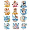 12PCS DIY Diamond Art Refrigerator Sticker Kits for Home Decor (Fairy)