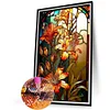 (40*60cm)Stained Glass Lily - Round AB Drill Diamond Painting