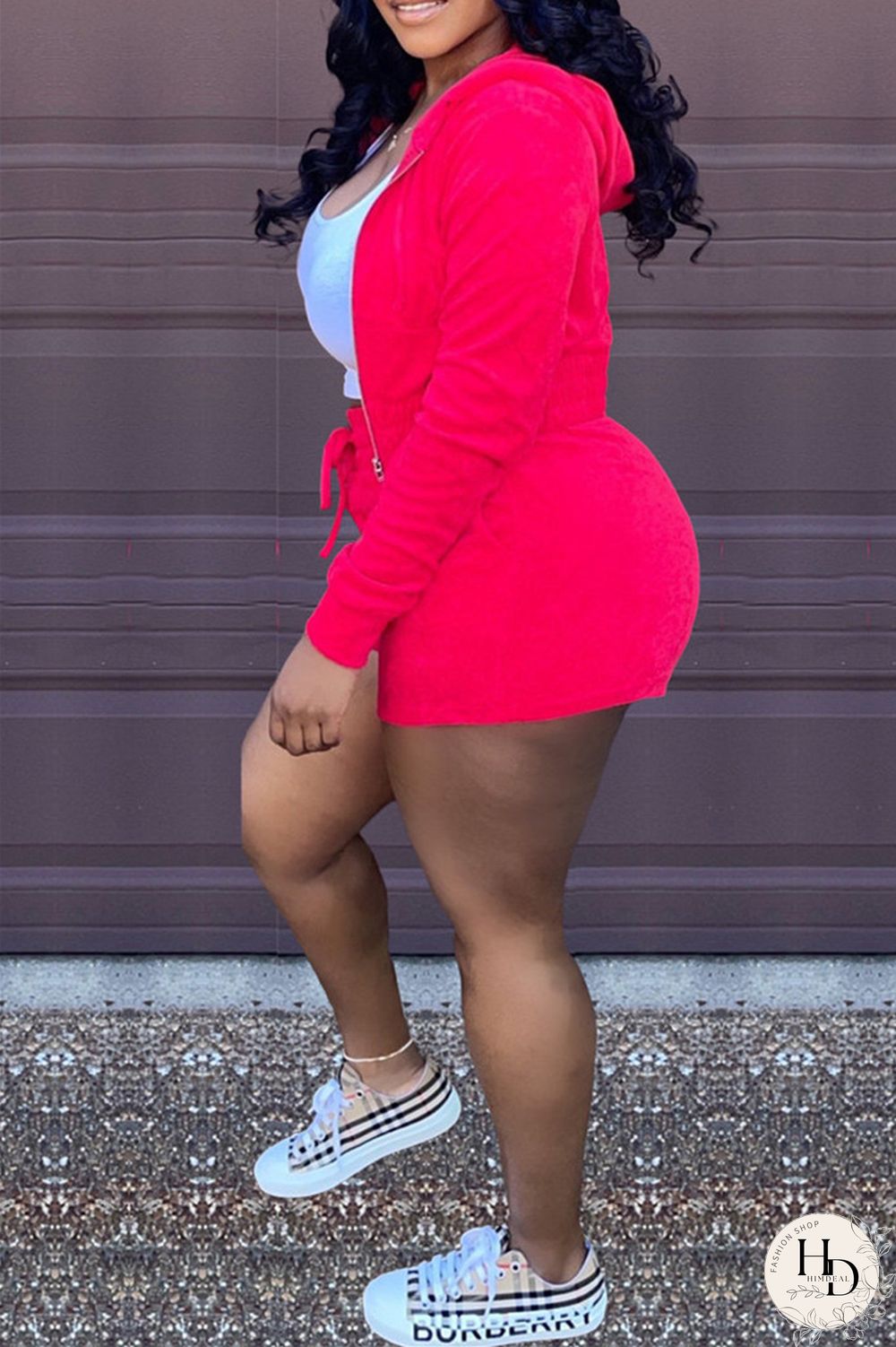 Black Fashion Casual Solid Cardigan Hooded Collar Long Sleeve Two Pieces (Without Vest)