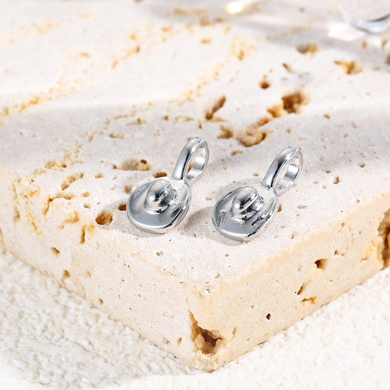 1 PCS/Package 15 * 20mm Hole 4~4.9mm Copper Copper 18K Gold Plated Cowboy Hat Polished Pendant Jewelry Accessories