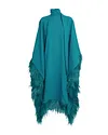 The fringed elegant satin kaftan
