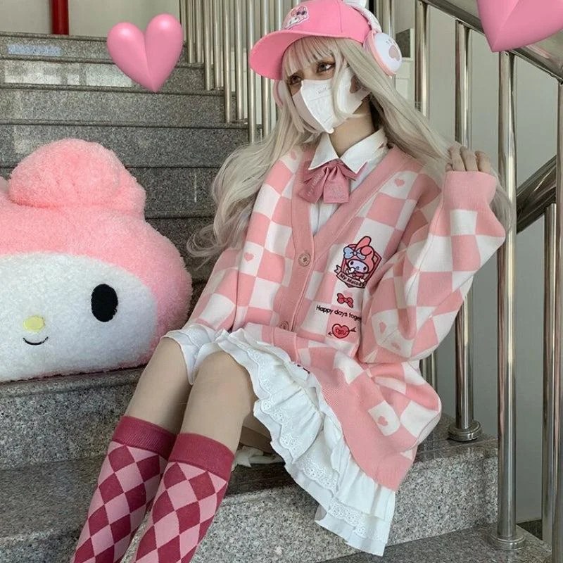 Brownm Melody Buttoned Pink Cardigan