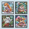 (US Local)4pack Xmas Animal-Crystal Rhinestone Diamond Painting(30x30cm)