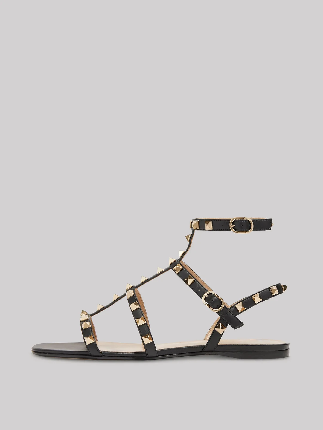 Women's Flats Sandals Classic Rockstud with Straps Slipper Summer Shoes