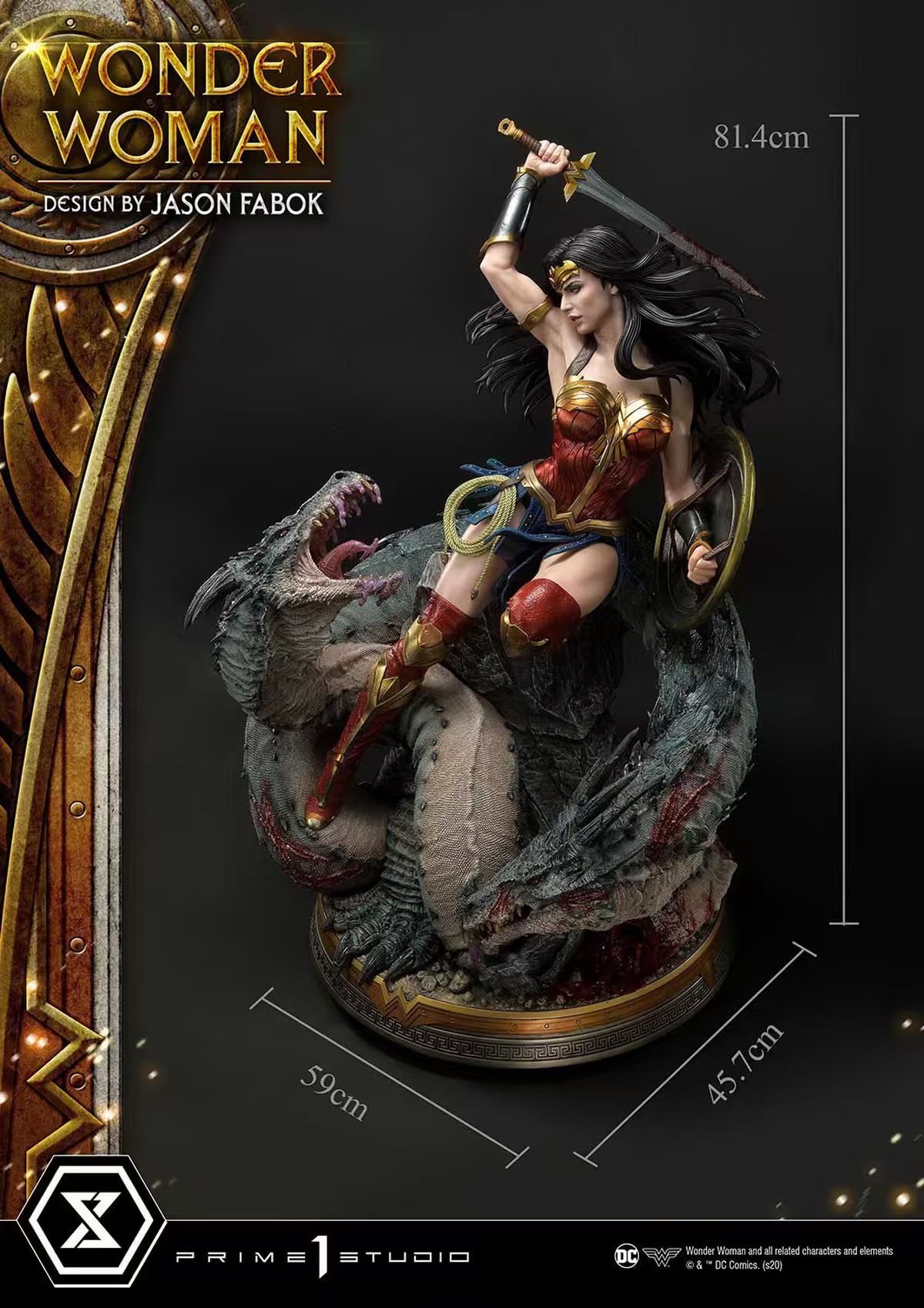 Prime 1 Studio - Museum Masterline Wonder Woman (Comics) Wonder Woman versus Hydra (Concept Design By Jason Fabok) MMDC-48 MMDC-48EX MMDC-48EXS(Licensed)-