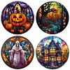 Promotion 4Pcs/set Diamond Painting-DIY Full Round Drill Halloween(30*30 CM)