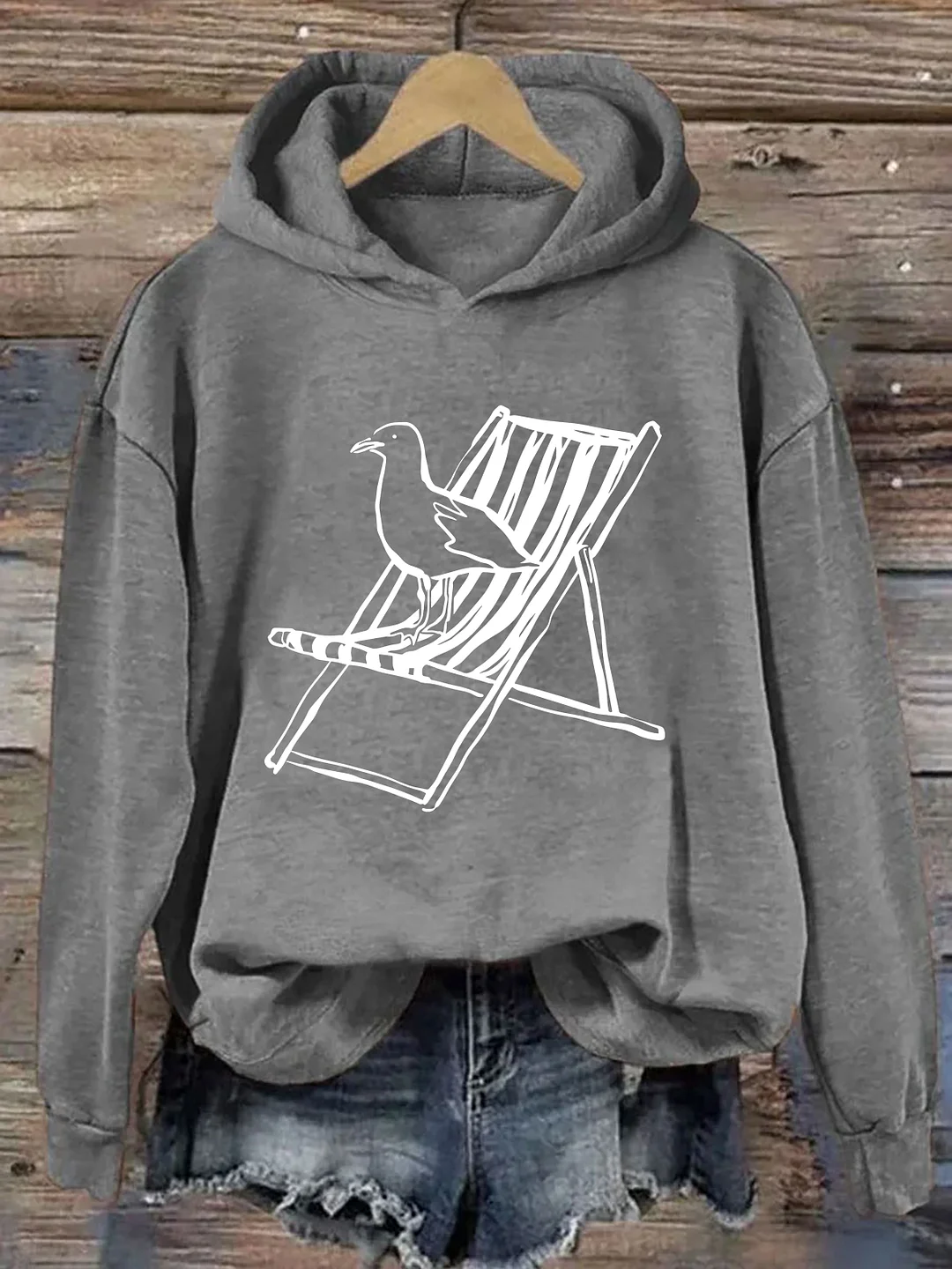 Whimsical Seagull Hoodie