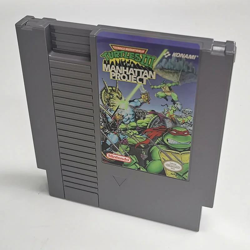 Teenage Mutant Ninja Turtles III: The Manhattan Project - T.M.N.T 3 For Nintendo NES - 8 Bit Game Cartridge