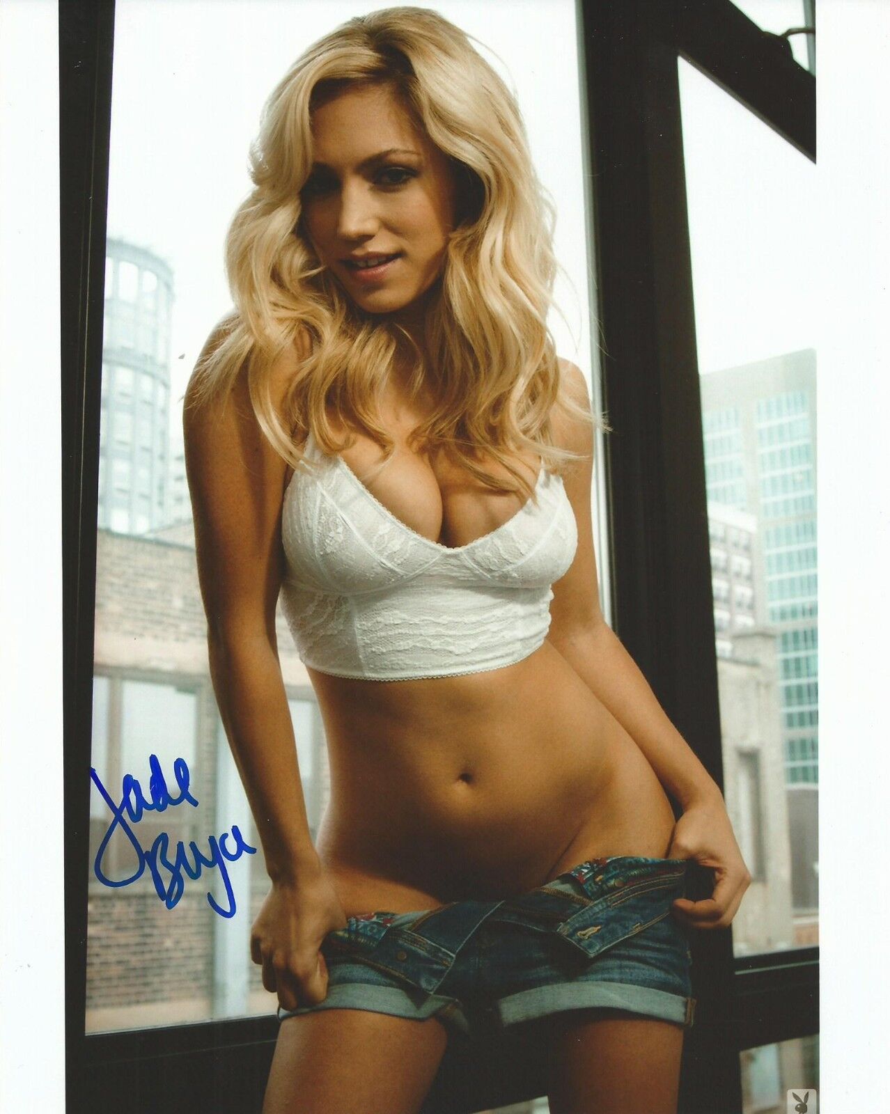 Jade Bryce Signed 8x10 Photo Poster painting Bellator MMA Playboy SE Magazine Model Autograph 14