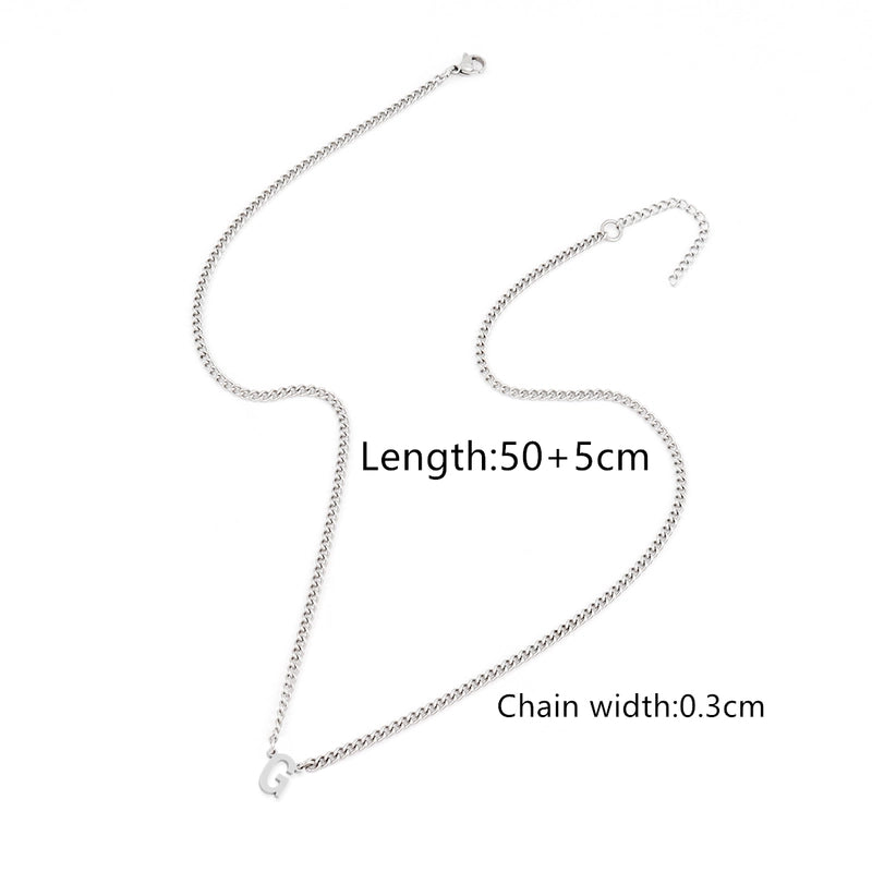 Minimalist Classic Style Letter 201 Stainless Steel 304 Stainless Steel Men’s Pendant Necklace Men Pendant Necklaces