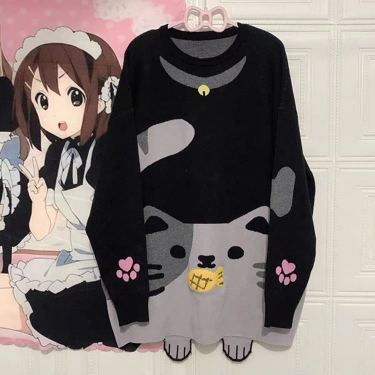 Cute Cat Neko Sweater weebmemes