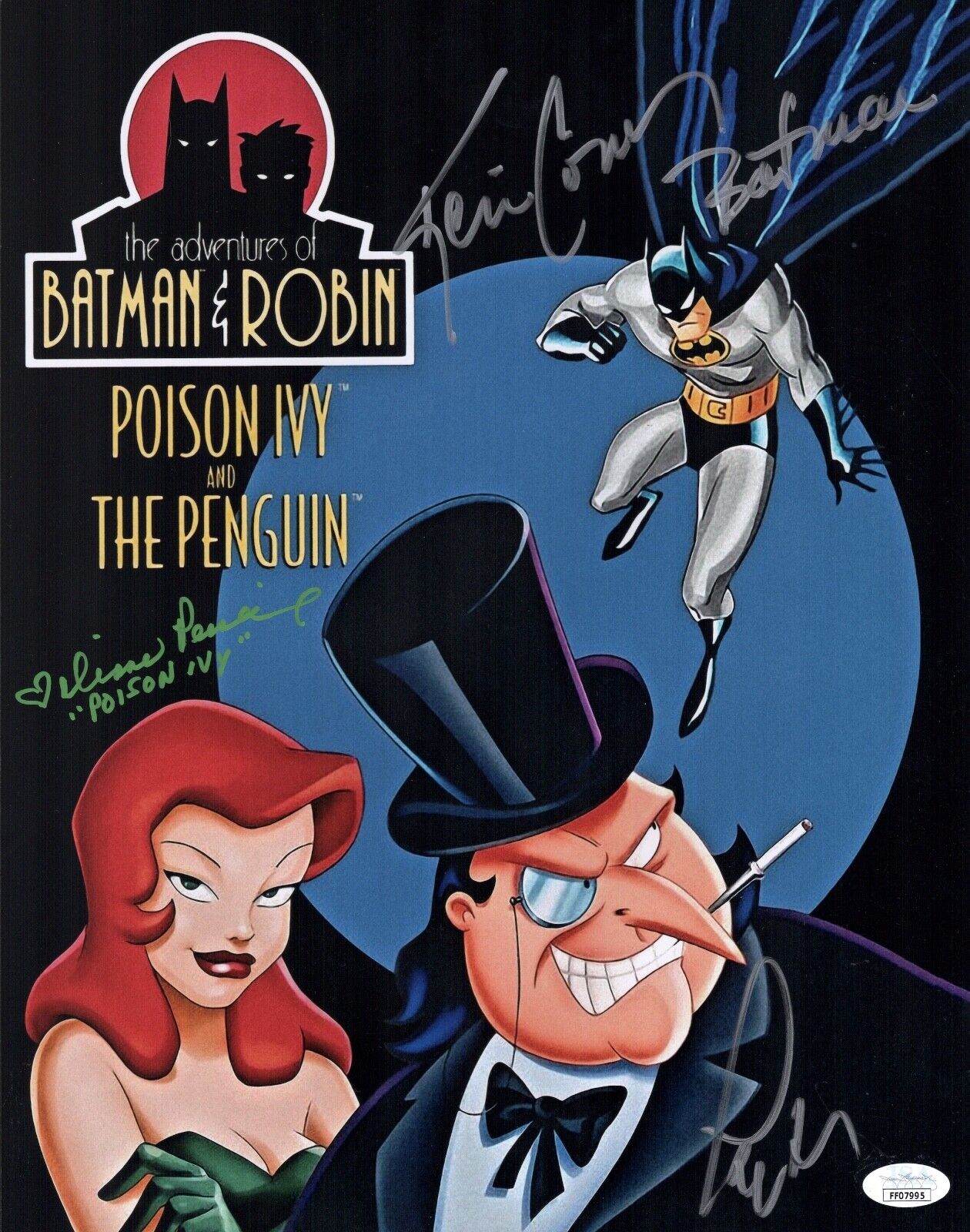 KEVIN CONROY Batman Animated Series Cast X3 Signed 11x14 Photo Poster painting JSA COA