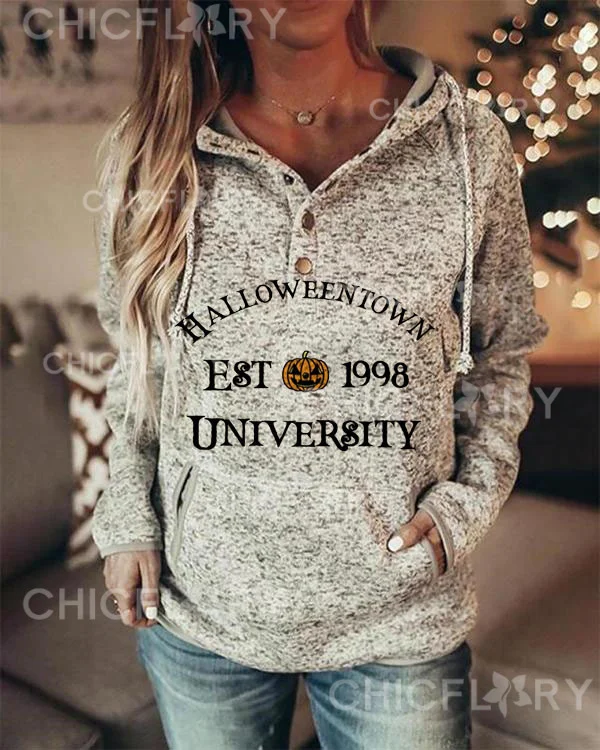 Halloween Town Est 1998 University Hoodie Long Sleeve Sweatshirt
