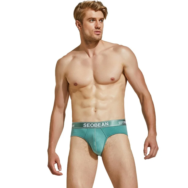 Cyber Monday Sales Men's  Underwear Comfortable Cotton Briefs Men Bikini Candy Colors Briefs Underwear For Men Panties
