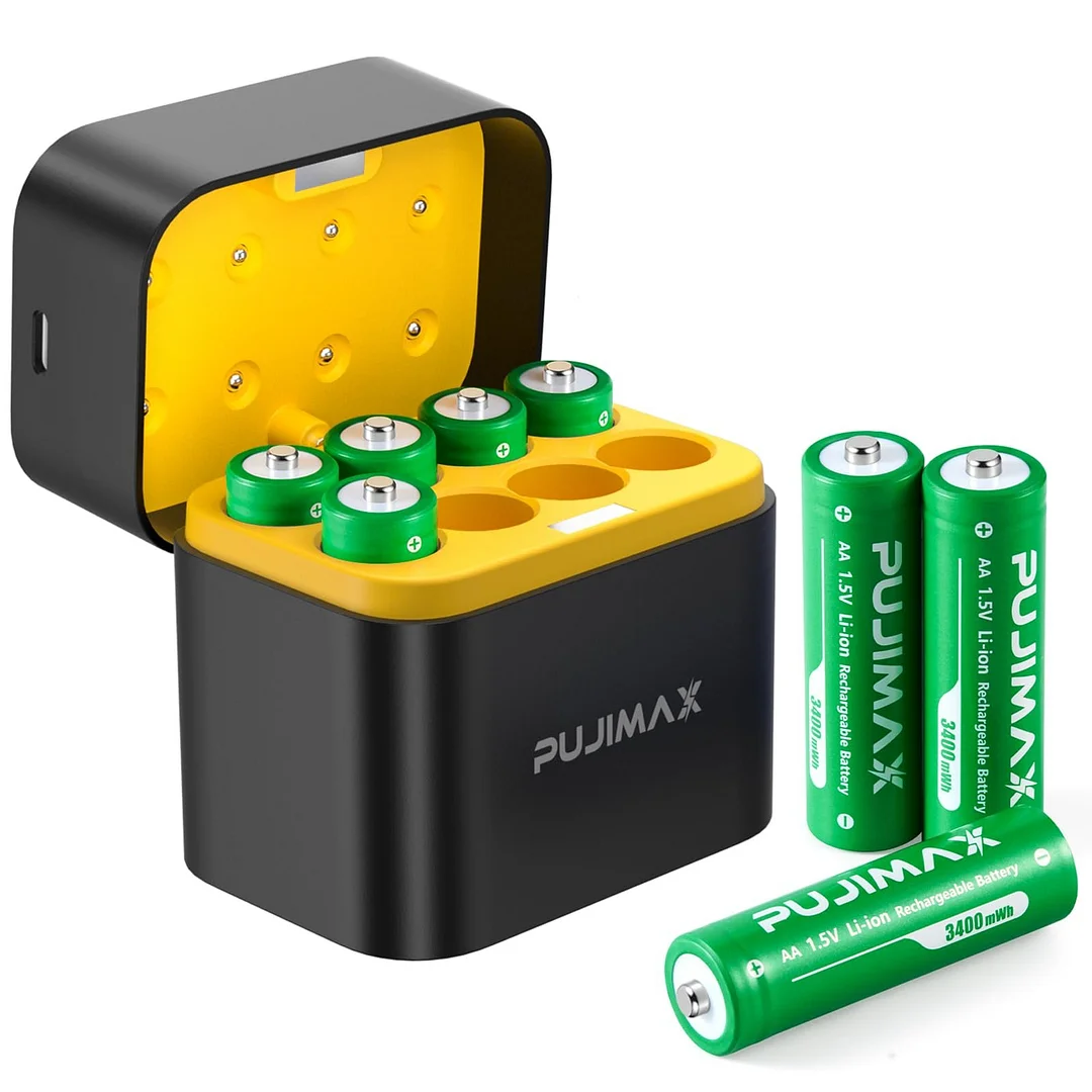 🔥Hot Sale 49% Off🔥3400mWh Rechargeable AA Batteries Lithium 