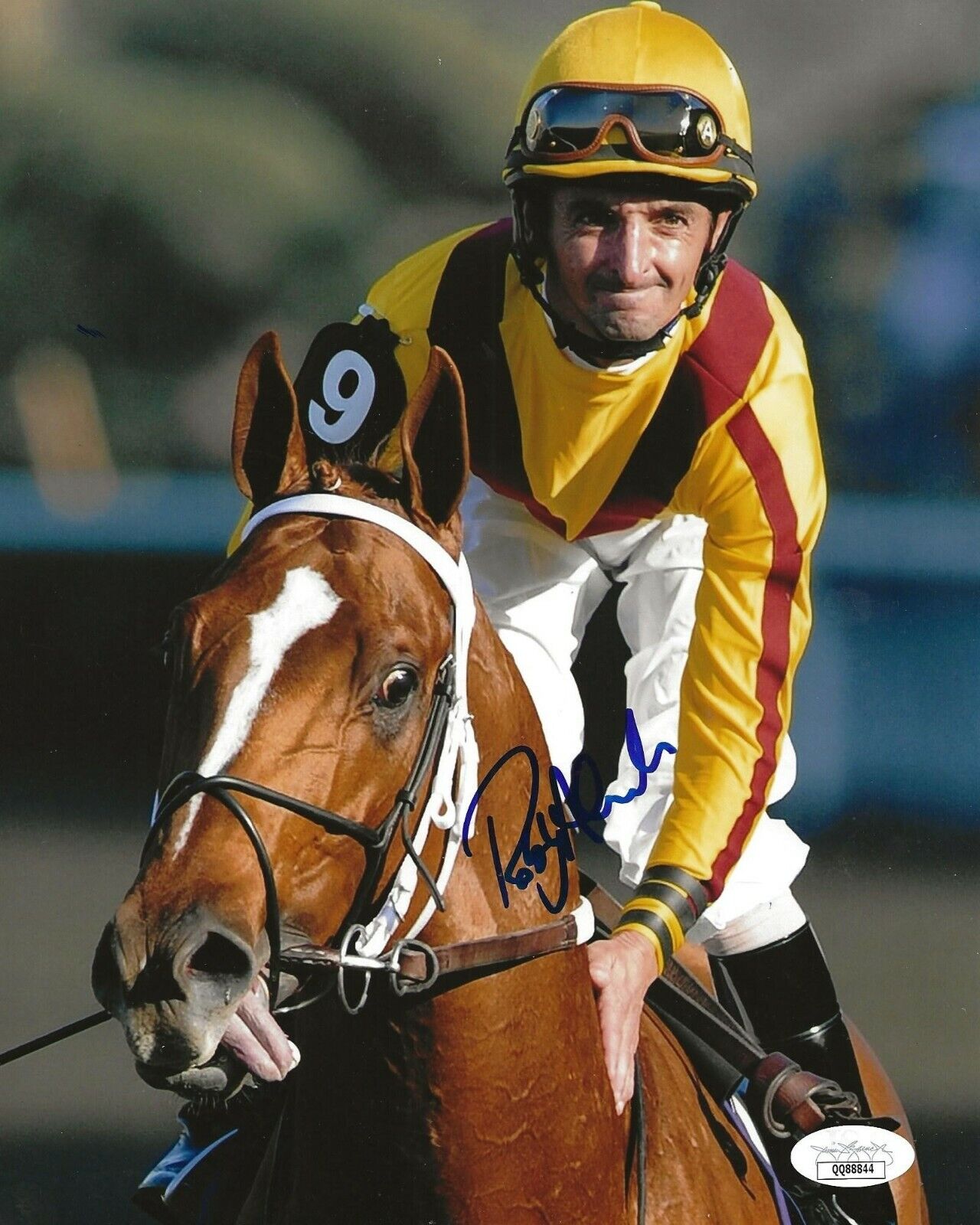 Robby Albarado signed Jockey 8x10 Photo Poster painting autographed JSA Certified