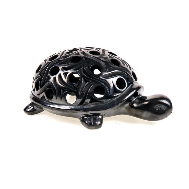 Barro Negro (Mexican Black Clay): Turtle Candle Cover