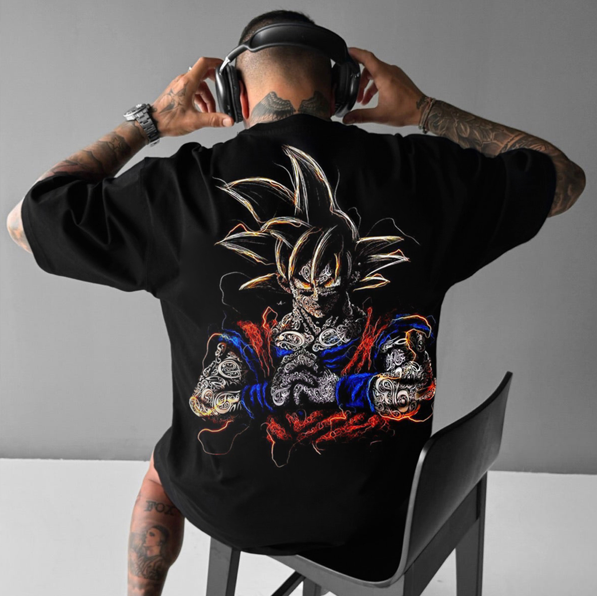 Unisex Casual Anime Print T-shirt DB T-shirt
