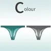 Low Rise Sexy Ice Silk Transparent Ultra Thin Seamless Thong
