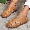 Gioiacombo&trade; Nuovi sandali cavi casual in pelle da donna